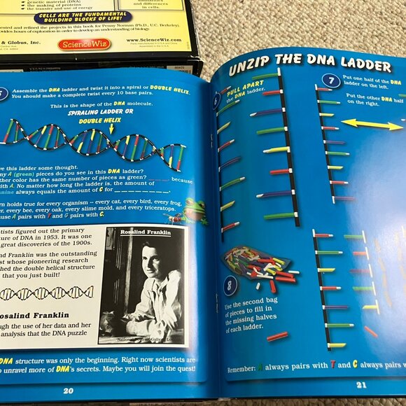 4 ScienceWiz boxes Chemistry Light DNA Cells Biology Home Science Experiment - Picture 7 of 10